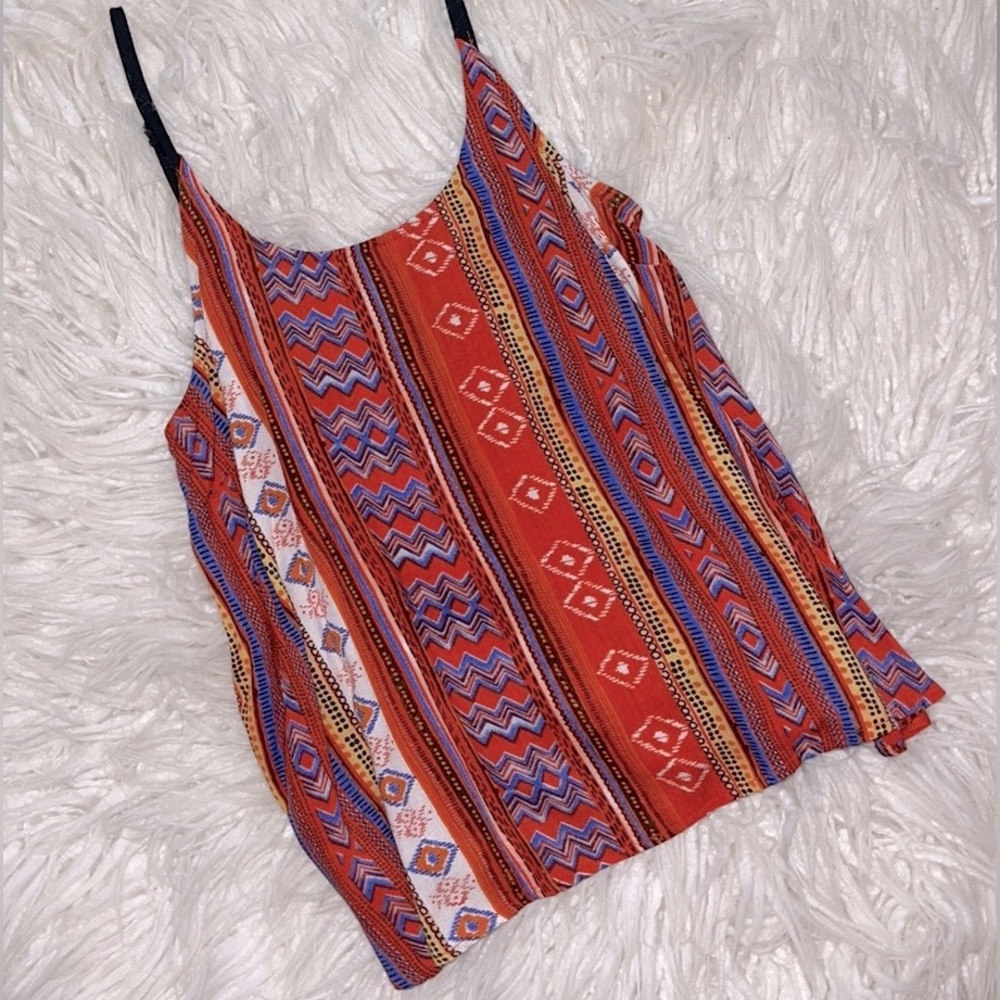 Fun & Flirt Aztec Cropped Tank - Picture 5 of 7